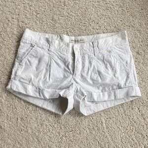 Vintage Abercrombie & Fitch White Eyelet Shorts